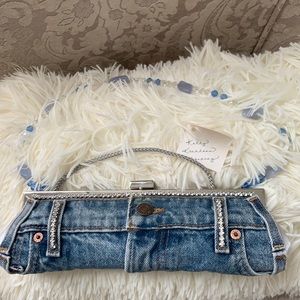 Kelly Kathleen denim with bead and rhinestone accents nwt smoke free home